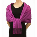 Desert Rose Pink Mercerized Wool Pashmina